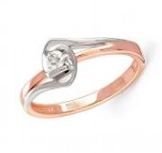 кольцо помолвочное с бриллиантом бренд Kabarovsky