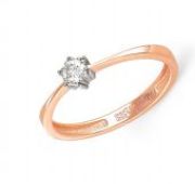 кольцо помолвочное с бриллиантом бренд Kabarovsky