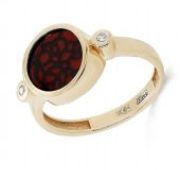 11-21355-3500 Кольцо с гранатами бренд Kabarovsky (Au 585)