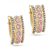 Серьги золотые с сапфиром бренд Kabarovsky