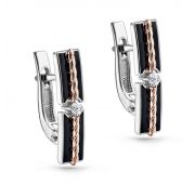 серьги с бриллиантами из белого золота бренд Kabarovsky