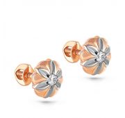 серьги пуссеты с бриллиантами бренд Kabarovsky