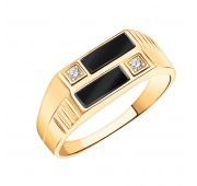 4162эс10 Кольцо мужское из золота (Au 585)