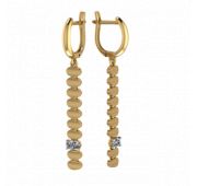 01-217075 Серьги золотые бренд Sanis (Au 585)