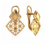 08-207113 Серьги без вставок бренд Sanis (Au 585)