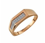 Кольцо мужское из золота