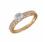 кольцо золотое бренд Sanis