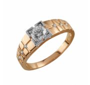 Кольцо мужское из золота