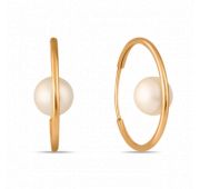 серьги конго с жемчугом