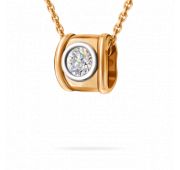 01-316951 Подвеска один камень бренд Sanis (Au 585)