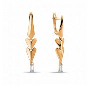 01-216094 Серьги золотые бренд Sanis (Au 585)