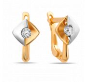 Серьги золотые бренд Sanis