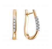 3973-210-4,56 Серьги с бриллиантами бренд Brilliant Style (Au 585)