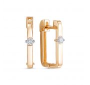 3993-210-3,98 Серьги с бриллиантами бренд Brilliant Style (Au 585)