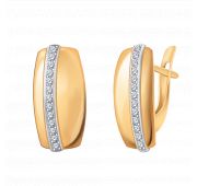 20889 Серьги золотые с фианитами (Au 585)