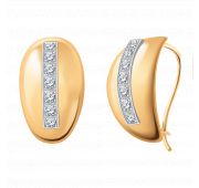 серьги пластины