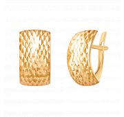 20365а-1 Серьги пластины без вставок (Au 585)