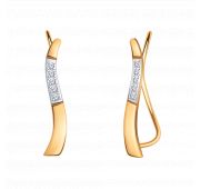 22012 Серьги кафф (Au 585)