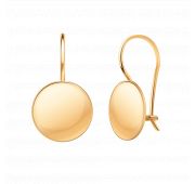 серьги золотые без вставок