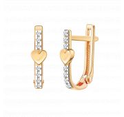 20848 Серьги детские сердце (Au 585)