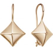 Сд3676 Серьги без вставок золотые (Au 585)