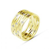 к-1242-03 Кольцо с бриллиантами (Au 585)