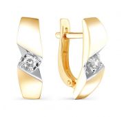 с-171-01-6,46 Серьги с бриллиантами (Au 585)