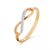 т142016352 Кольцо бесконечность бренд Karatov (Au 585)