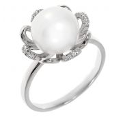 1433920244 Кольцо с жемчугом (Серебро)
