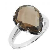 Кольцо с раух топазом