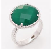 кольцо с хризопразом