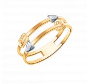 10849 Кольцо без вставок (Au 585)