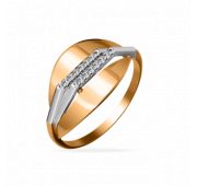 01-116484 Кольцо золотое с фианитами бренд Sanis (Au 585)