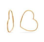 03-206986 Серьги конго сердце бренд Sanis (Au 585)