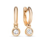 1202286 Серьги из золота бренд Delta (Au 585)