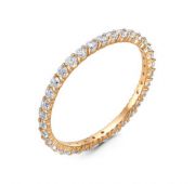 1102020/17 Кольцо дорожка с фианитами бренд Delta (Au 585)