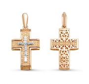 080430 Подвеска крест бренд Delta (Au 585)