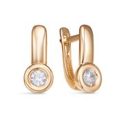 1202229 Серьги из золота бренд Delta (Au 585)