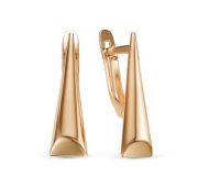 222218 Серьги без вставок бренд Delta (Au 585)