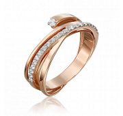 01-5436-00-401-1110-23 Кольцо с фианитами бренд Platina (Au 585)
