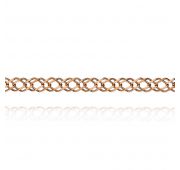 цепь из золота двойной ромб