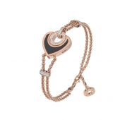 Т802-5005-2-00 Браслет с ониксом и бриллиантами (Au 585)