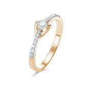294-1100-1,94 Кольцо с бриллиантами бренд Лето (Au 585)