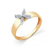 1000567 Кольцо золотое с фианитами (Au 585)