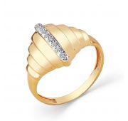 1000492 Кольцо золотое с фианитами (Au 585)