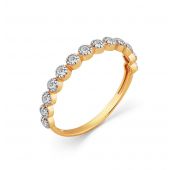 1000293 Кольцо дорожка с фианитами (Au 585)