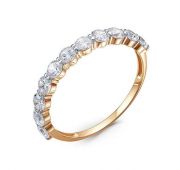 1102401 Кольцо дорожка с фианитами бренд Delta (Au 585)