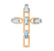 т10106776топ Подвеска из золота с топазом (Au 585)