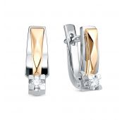 3746-21001-1 Серьги с бриллиантами бренд Brilliant Style (Au 585)