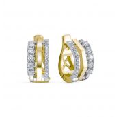 3989-21002-6,48 Серьги с бриллиантами бренд Brilliant Style (Au 585)